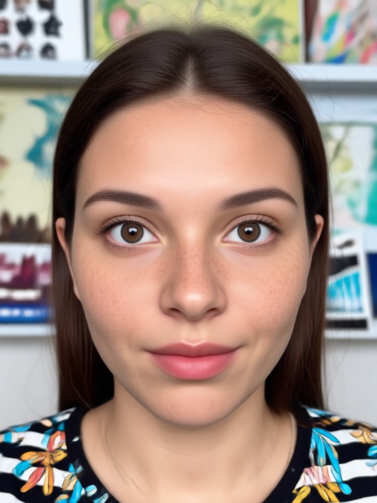 AI face swap creating a fantasy character portrait