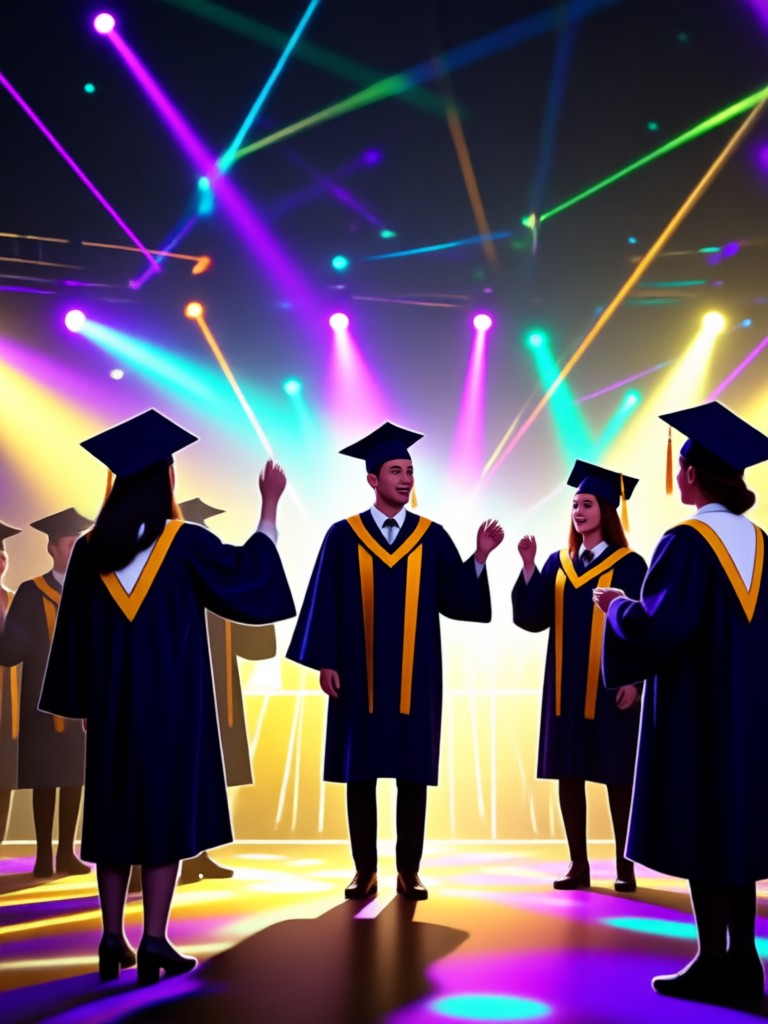 Classic cap toss graduation video template