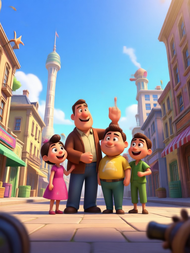 Call to action for AI Pixar family generator app