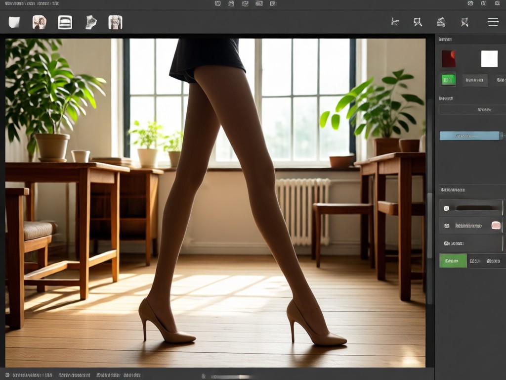 IA transformando una foto normal en una silueta de modelo