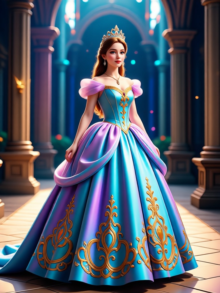 Warrior princess armor transformation AI video