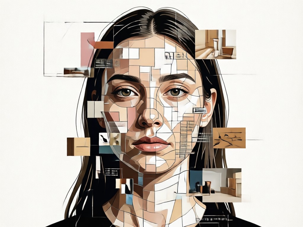 AI suggesting minimalist collage layouts