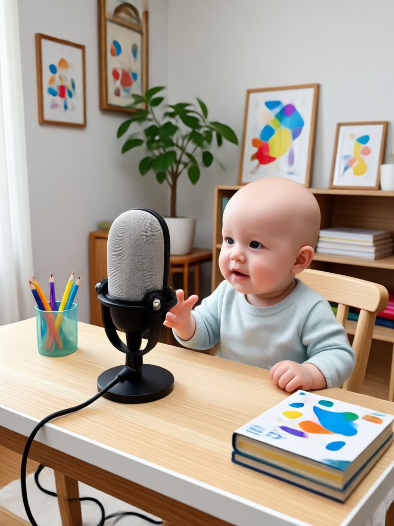 Funny baby podcast about pets