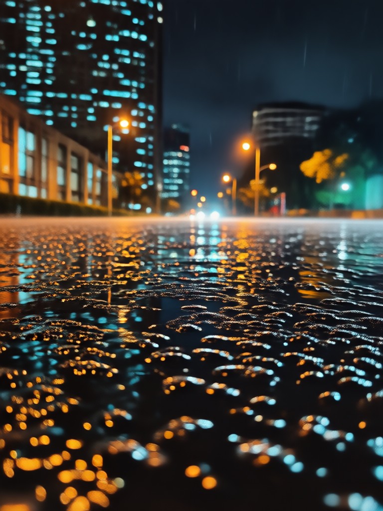 Romantic couple hugging in Tokyo downpour