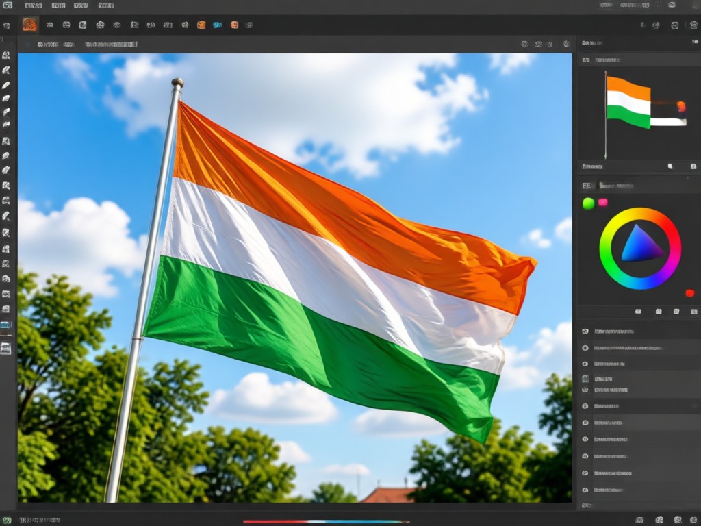 Animated Tiranga video from photo