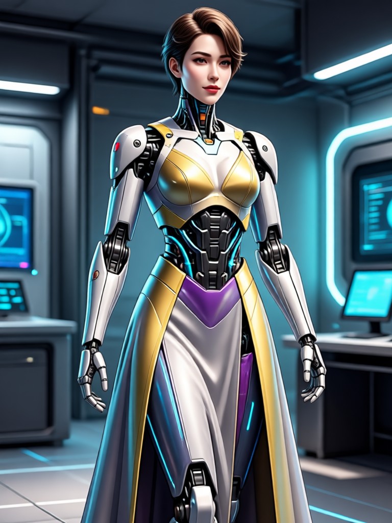 AI changed a plain dress to a sequined party dress