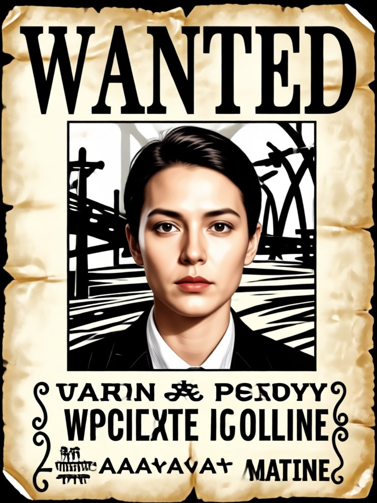 Comic book style superhero wanted poster