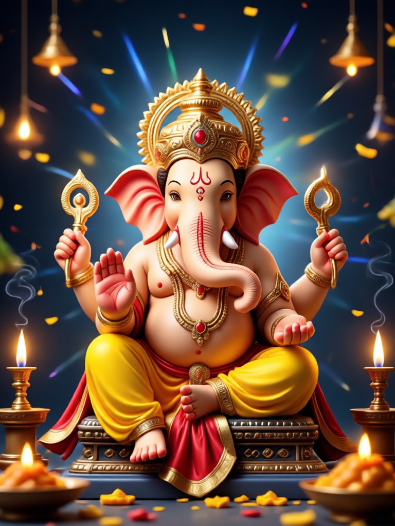 Ganesha AI photo with personalized name