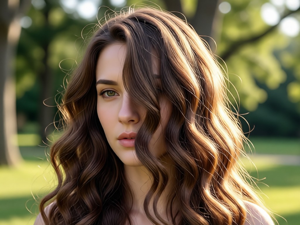 Interface showing adjustable curl settings for wavy hair filter