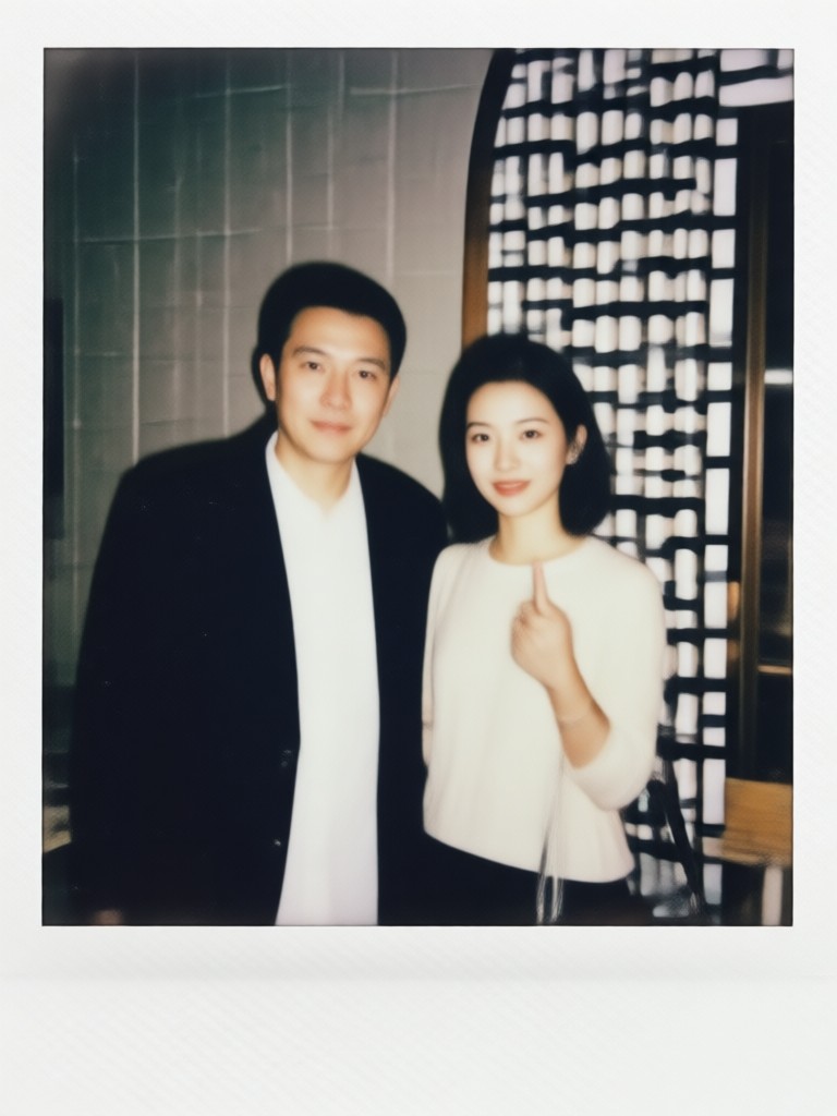 AI generated Polaroid wedding photo