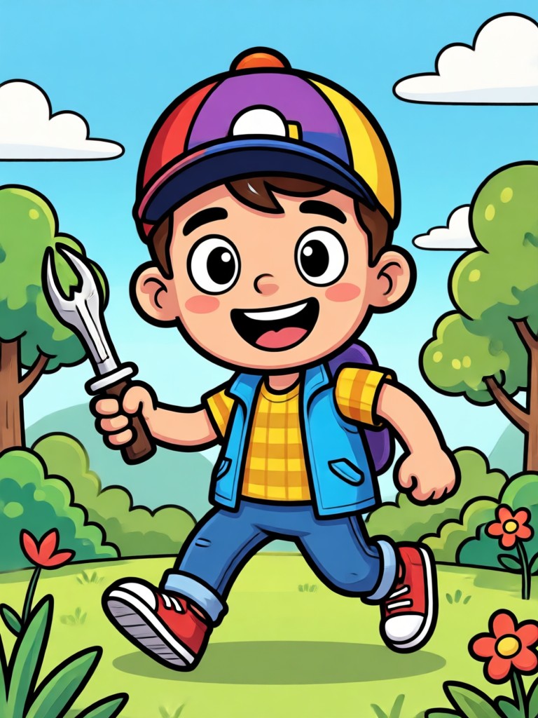 Personaje de dibujos animados de mascota a partir de una foto