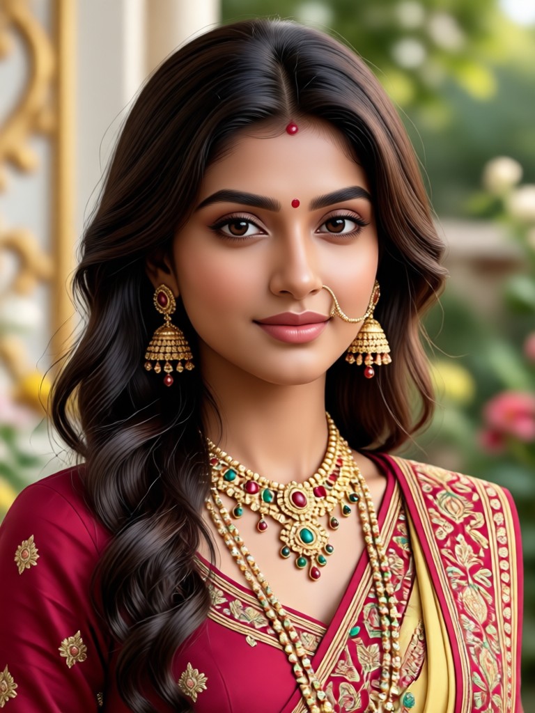 Modern Hot Indian Girl AI Art