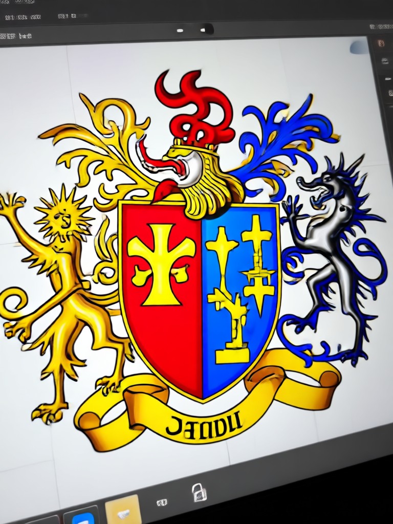 Gaming guild emblem with dragon symbol