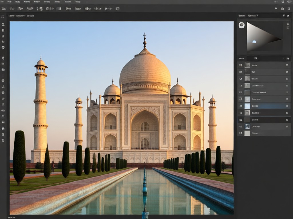 Taj Mahal background replacement