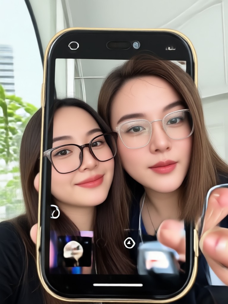 KI-generiertes Selfie mit einem Promi-Koch in einer Küche