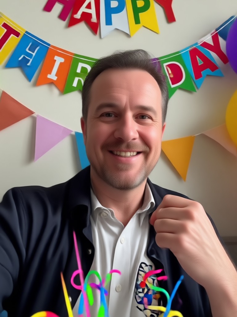 Birthday video featuring dad's hobbies and passions