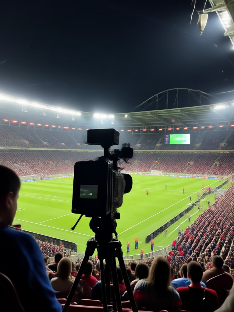 Championship final stadium scene