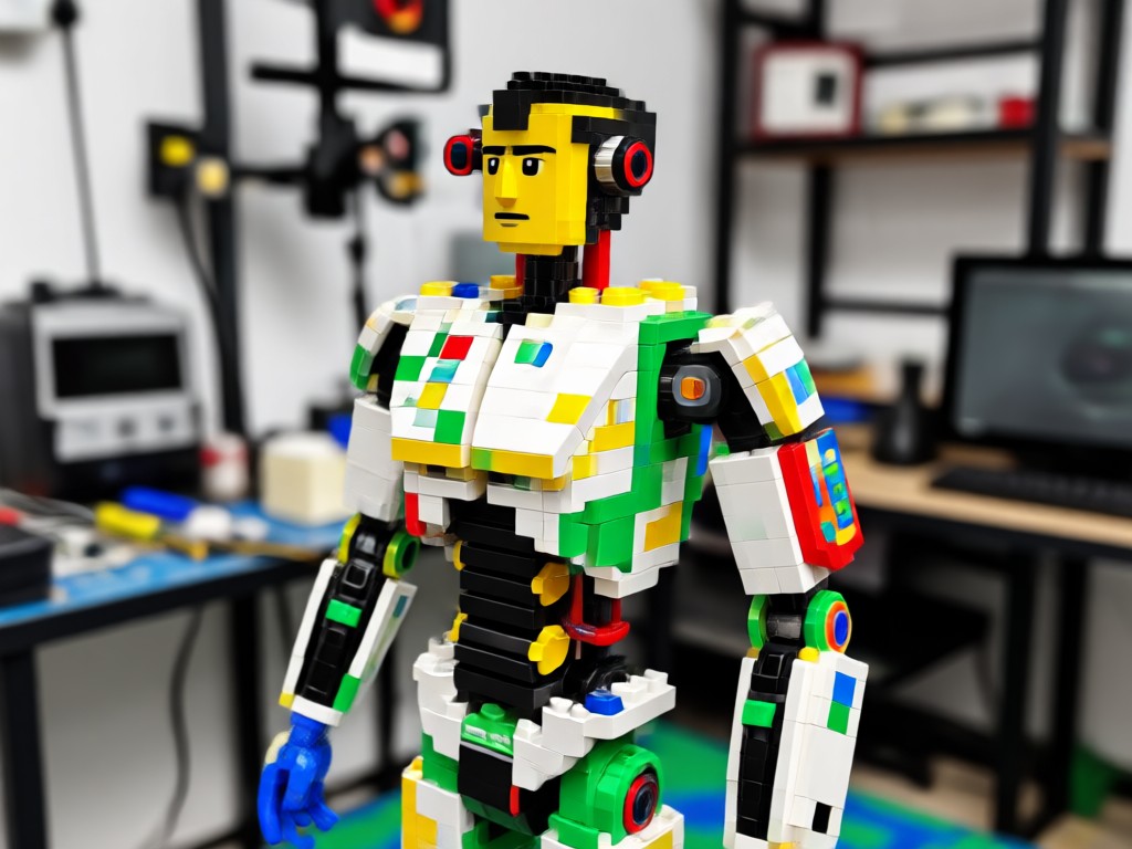 Comparison of minifig vs mosaic LEGO styles