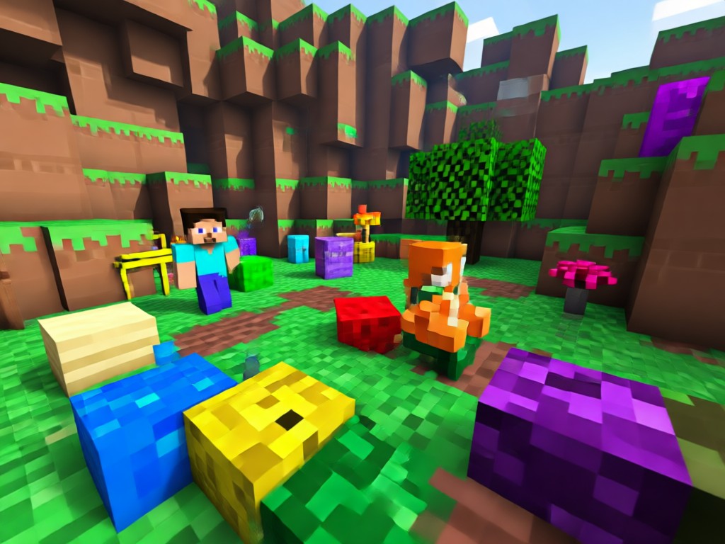 AI photo to Minecraft style conversion