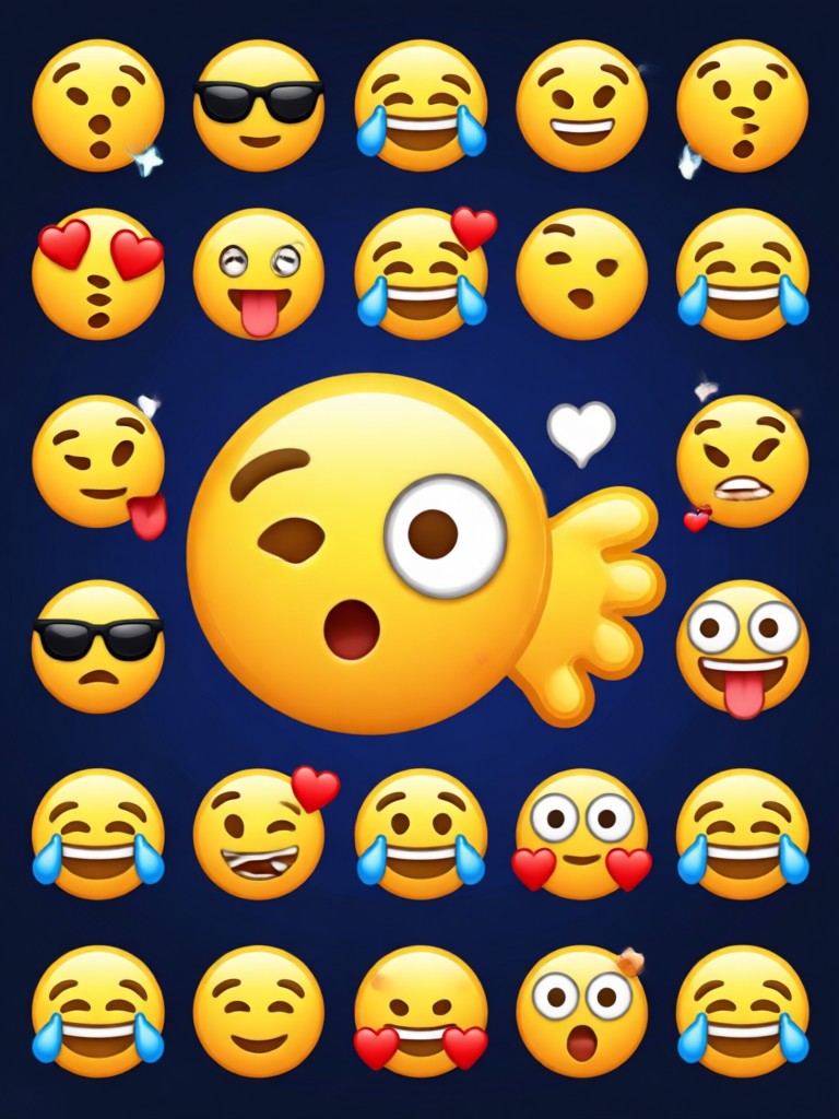 3D clay style emoji character
