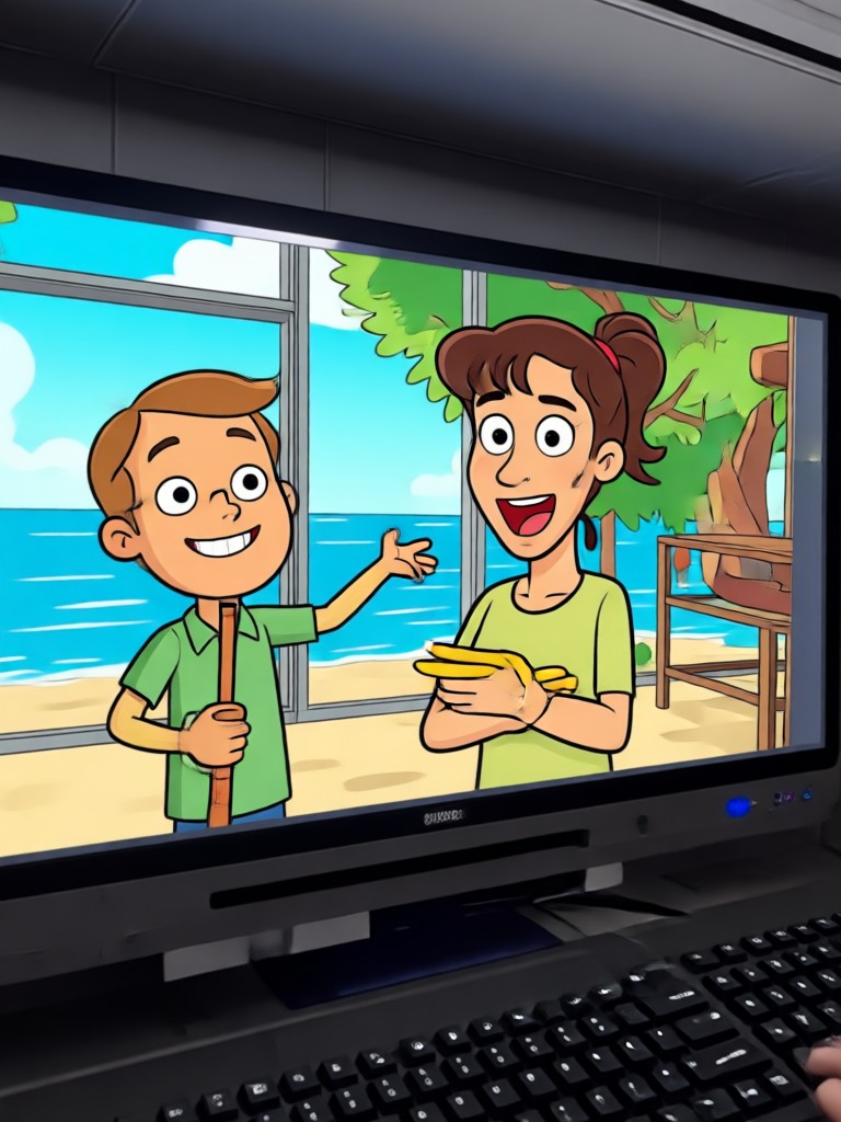 AI cartoon video generator free output sample