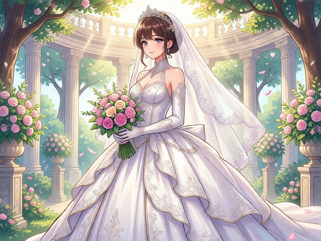 AI anime bride creation process