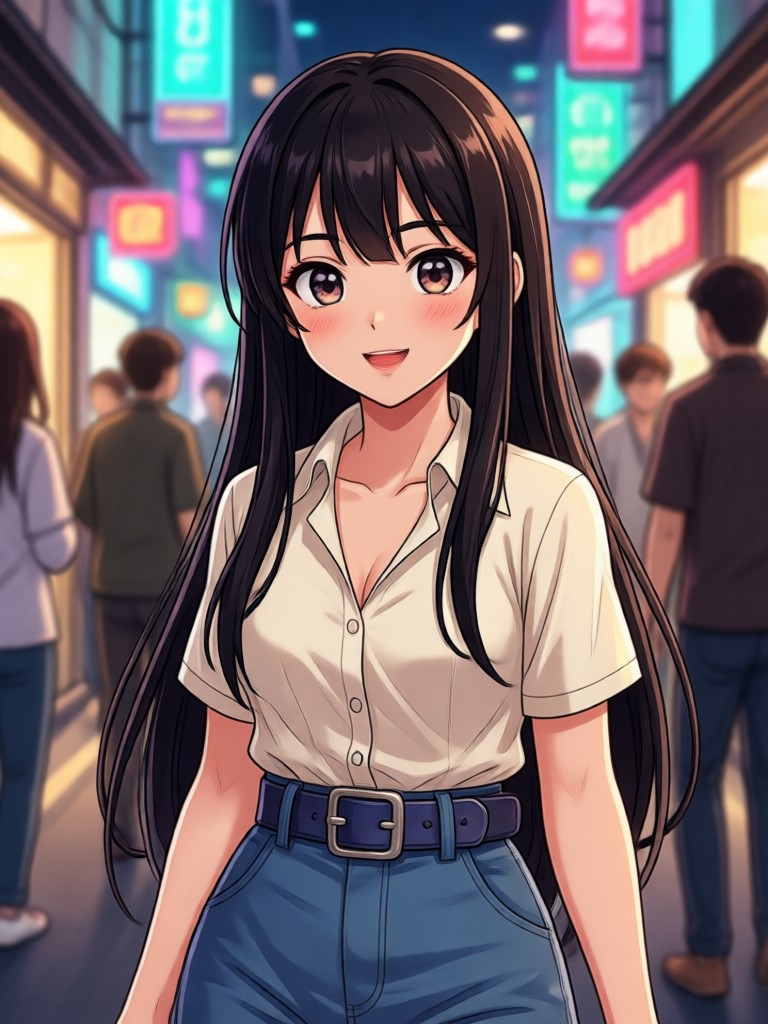 Vibrant Shonen Jump style anime art