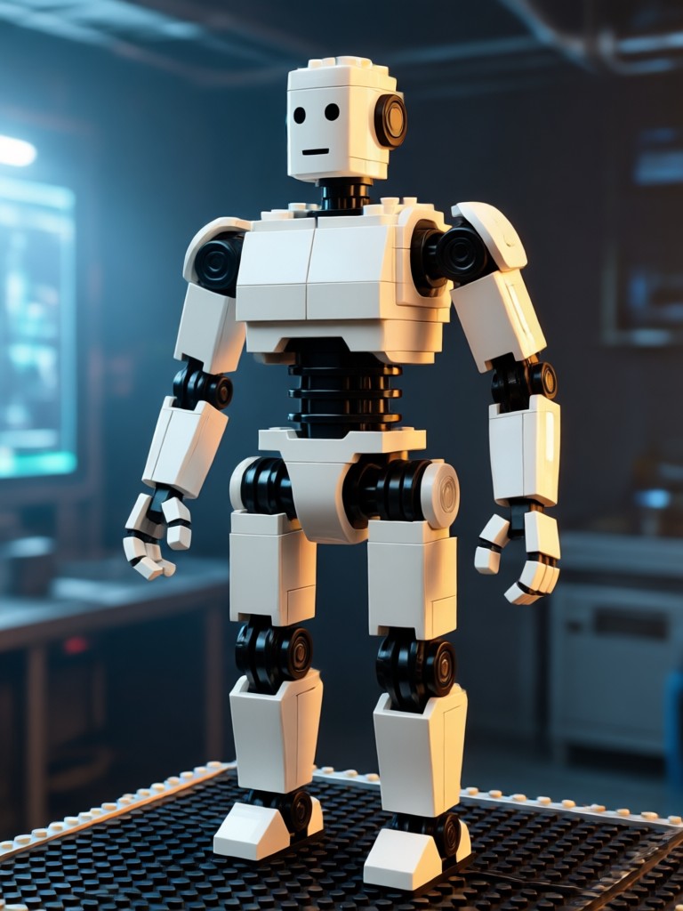 Landscape photo turned into LEGO build