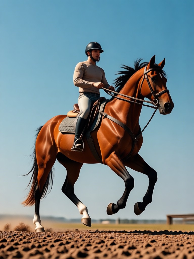 Romantic horseback ride AI effect
