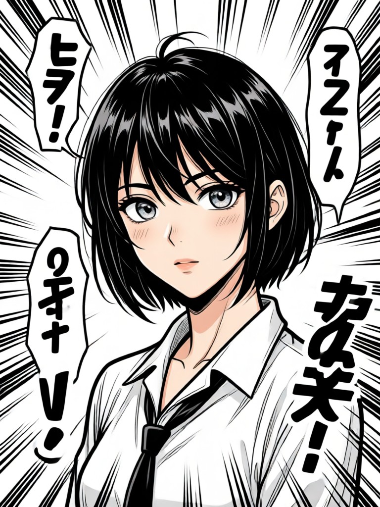 ノワールスタイル探偵マンガシーン