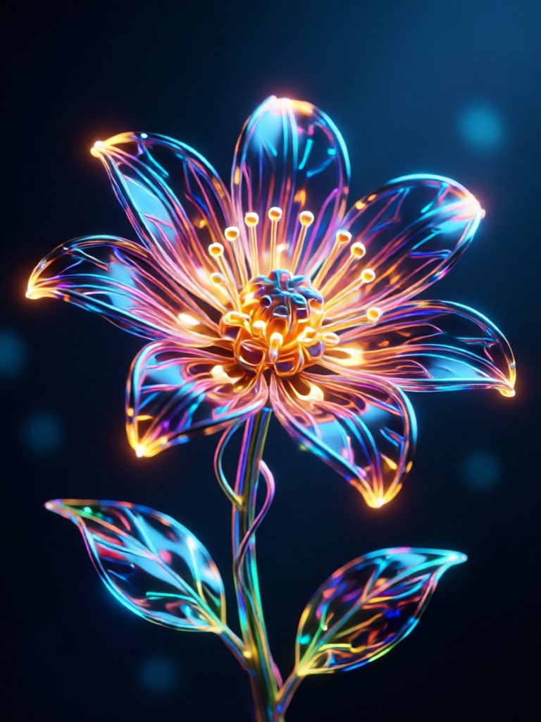 AI mystical dark floral arrangement