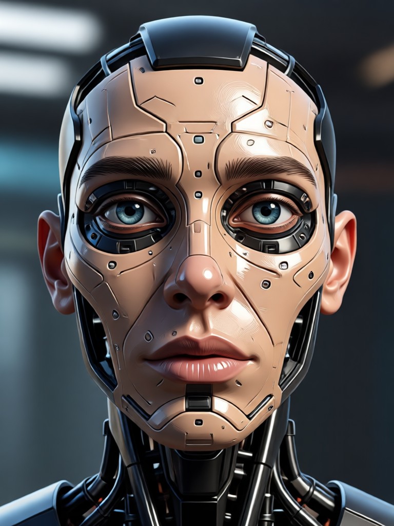 Realistic AI businessman portrait