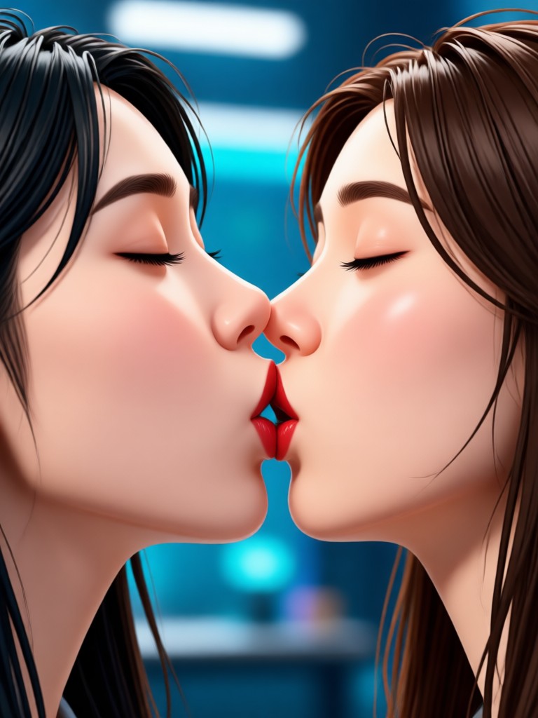 Romantic slow motion kiss video result