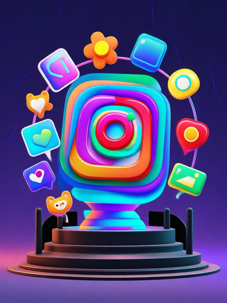 Product launch poster with 3D pop out effect