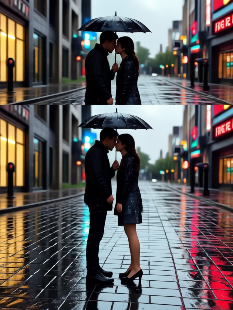ゴールデンアワーの雨キス動画