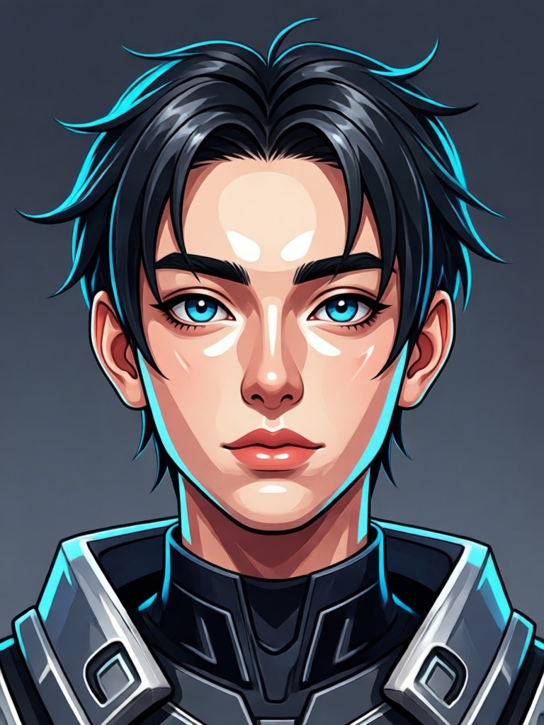 Gaming profile picture AI generation