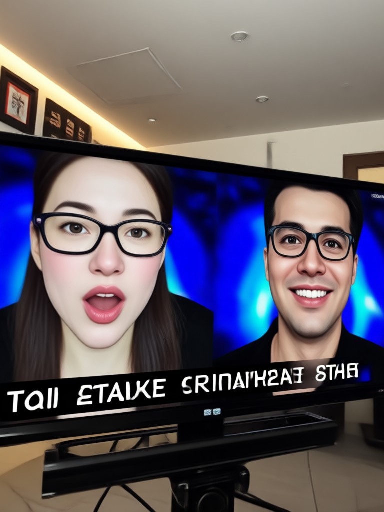 Live reaction video with swapped face