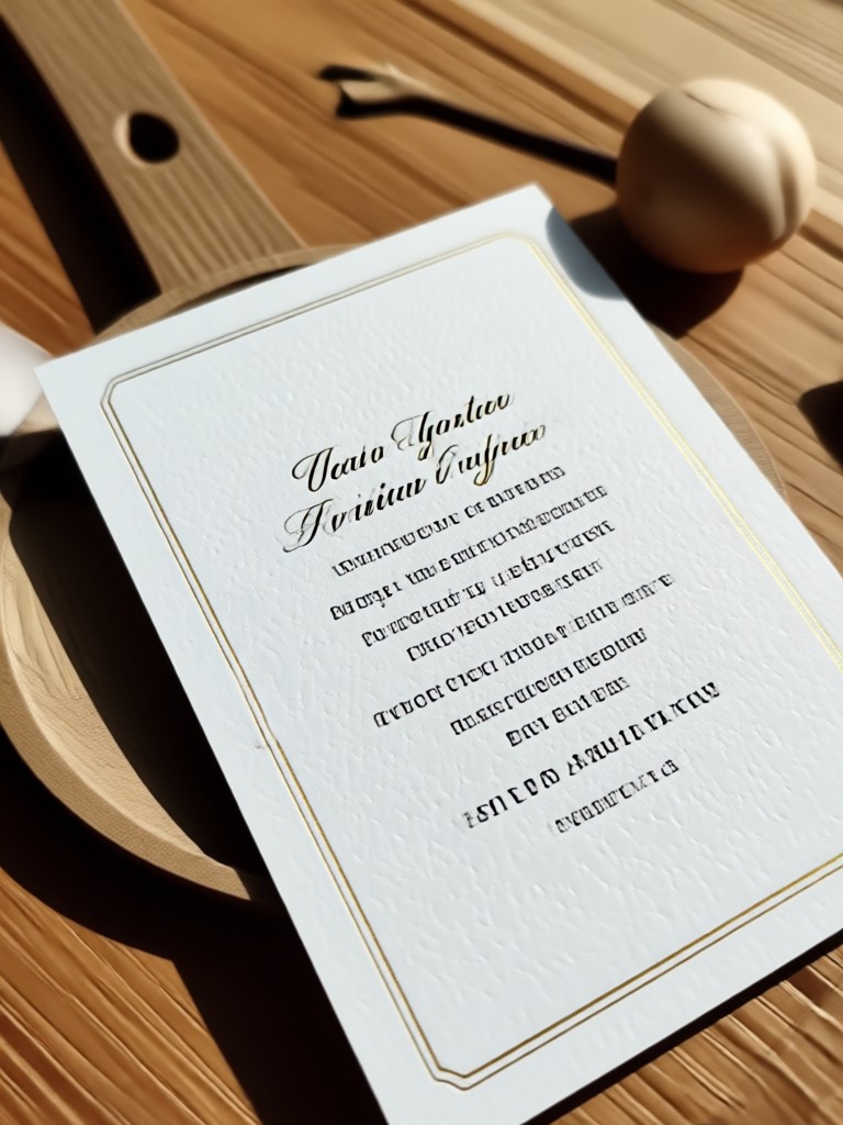 Celestial starry night themed wedding invite