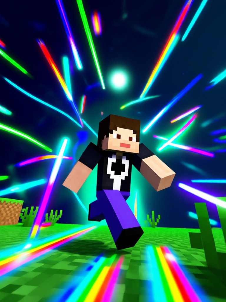 Minecraft dance party video