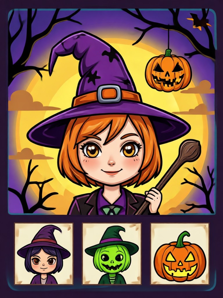 Skeleton halloween avatar for gaming