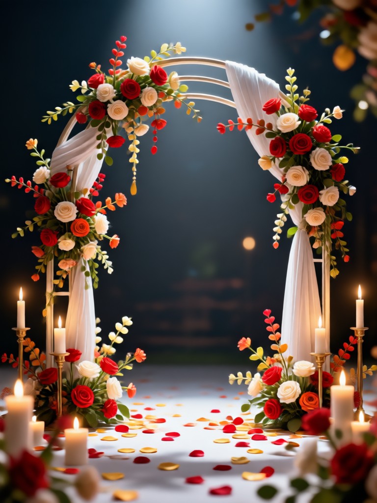 Whimsical fairy light and greenery installation