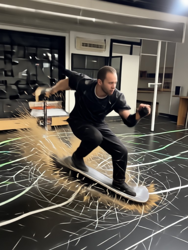 Personaje de dibujos animados animado con movimiento vivo