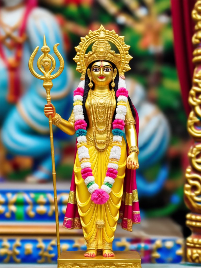 Arte IA Radha Rani estilo pintura tradicional