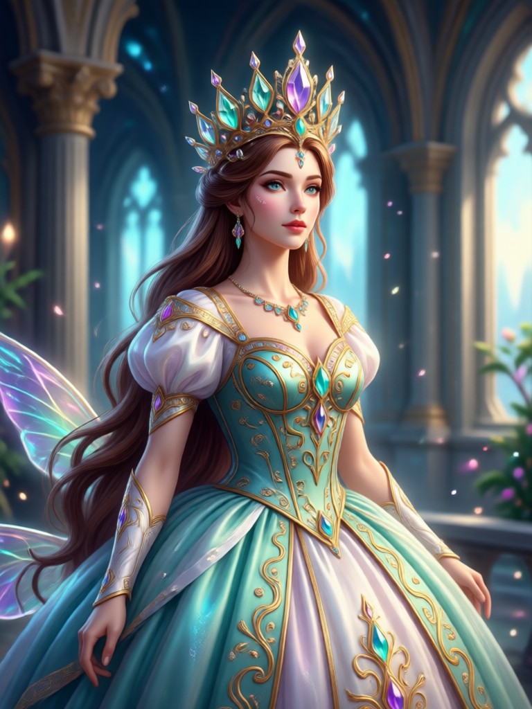 Resultado por IA no estilo princesa anime