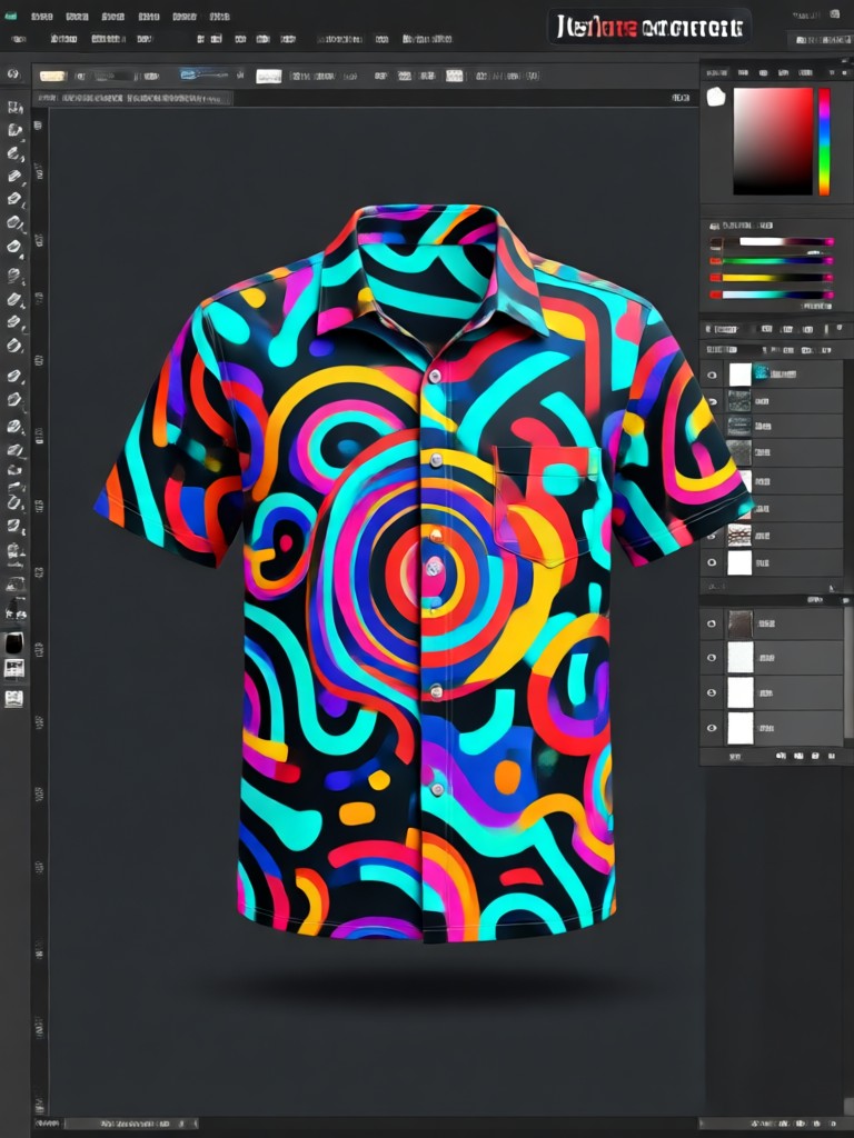 Nature landscape graphic AI shirt design