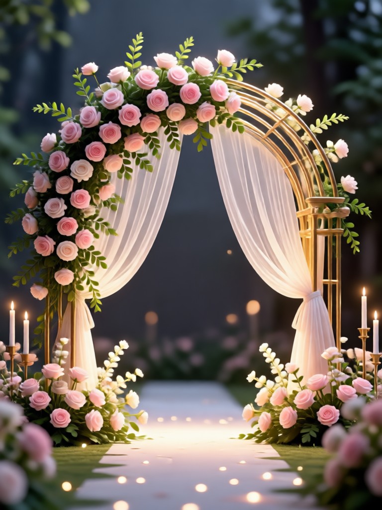 Industrial loft wedding lighting AI concept