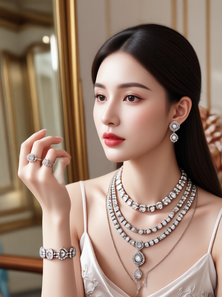 AI 향상된 다이아몬드 반지 사진
