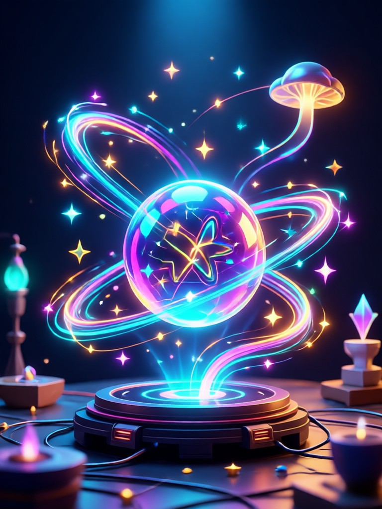 Mobile app showcasing AI Magical Generator interface