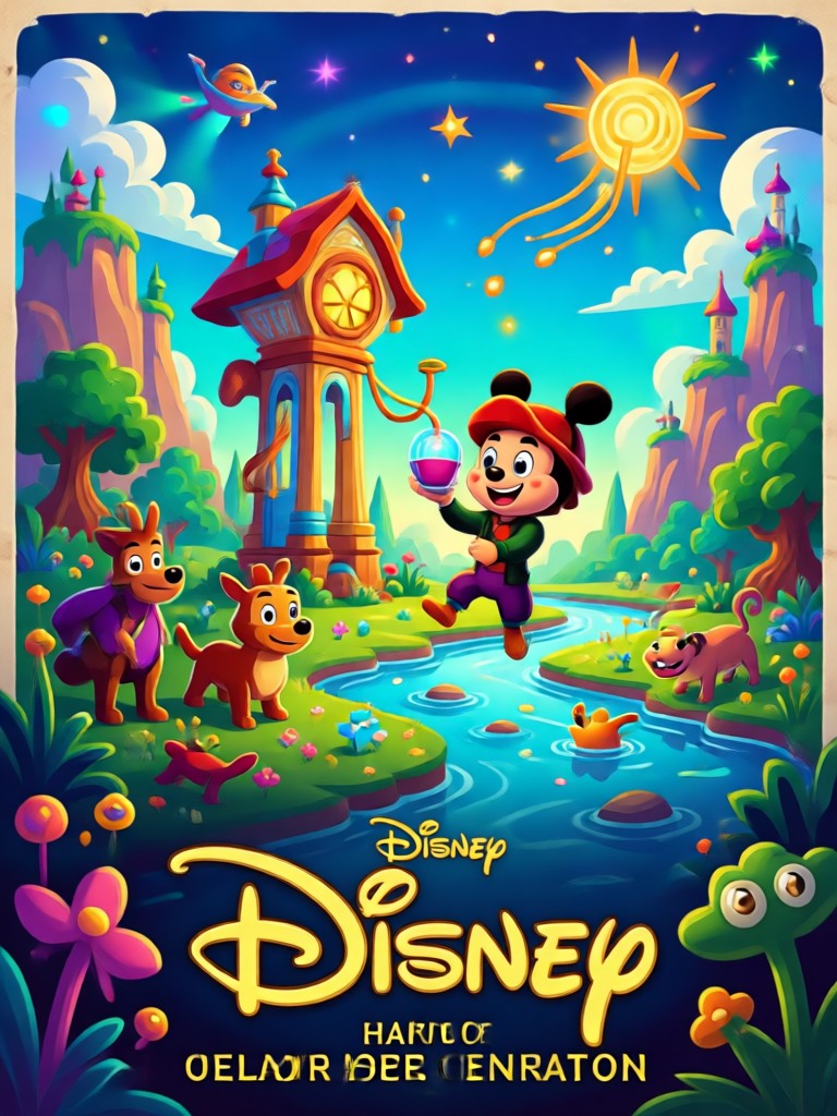 Coco inspired vibrant musical AI poster