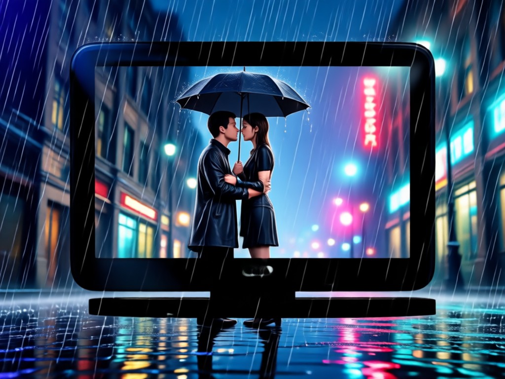 AI Animated Kissing Couple